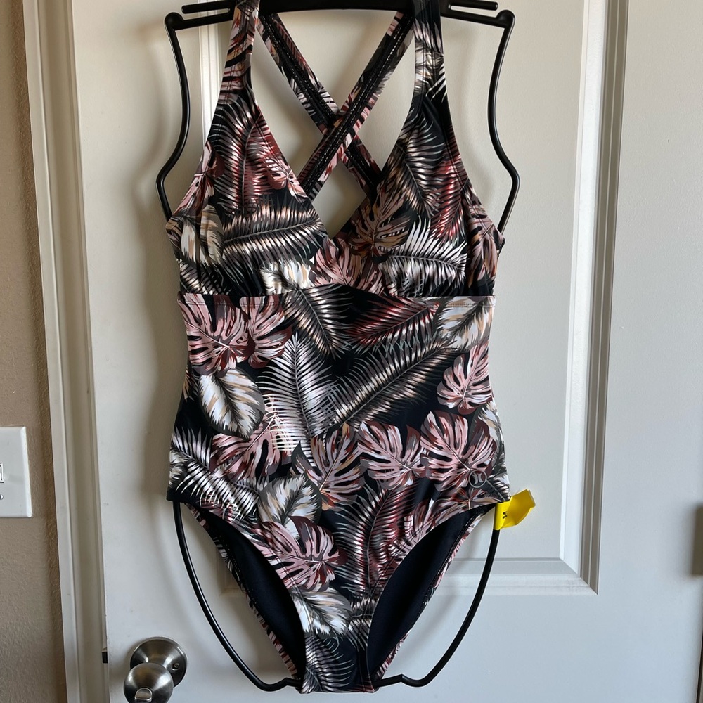 Hurley bathing suit and shirt
